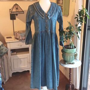NEW. Vintage LUA Denim Dress. Coastal Cowgirl,  Western, Country